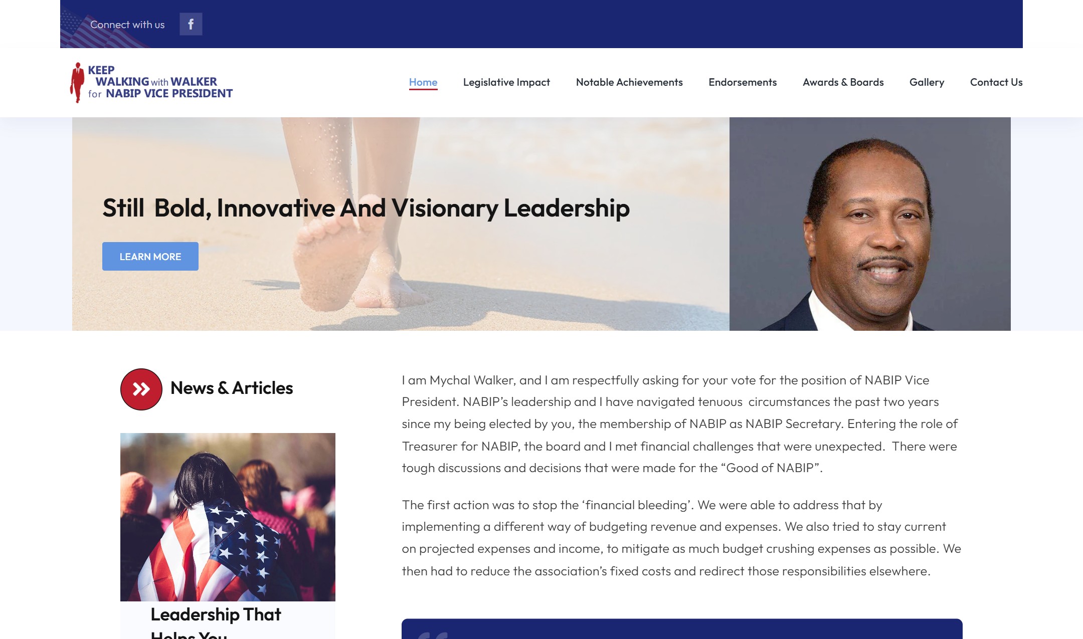 Walker for NABIP VP Campaign